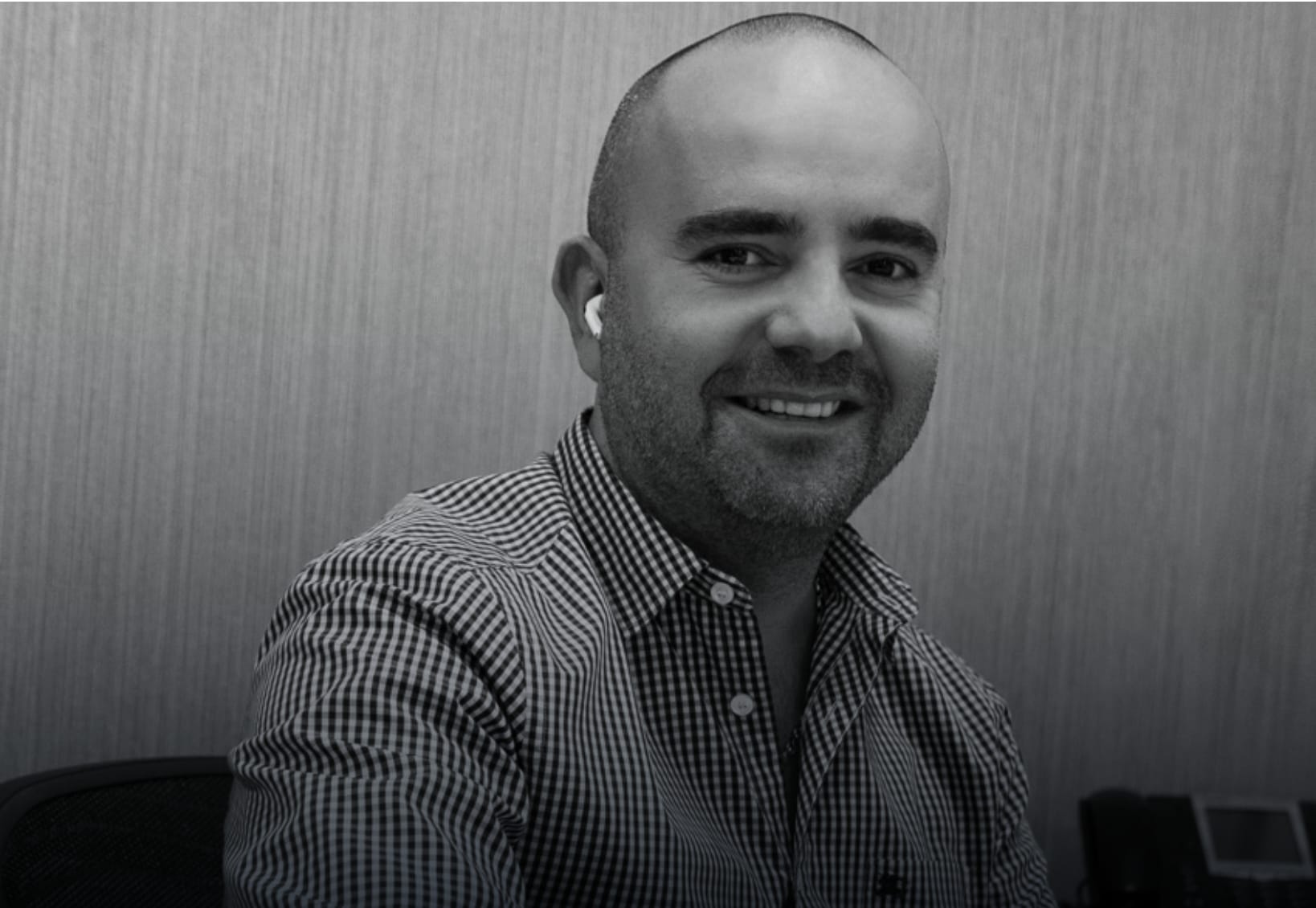 Michael, COO and Co-founder of NYWD in his office